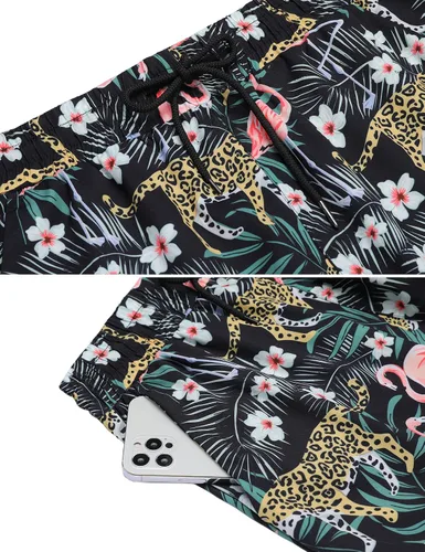 Vista 5 de Daupanzees - Camisa hawaiana de manga corta con botones para hombre