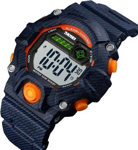 Vista 4 de CakCity Boys Camouflage LED Sports Kids Watch Waterproof Digital Electronic Military Wrist Watches for Kids with Silicone Band Alarm Stopwatch