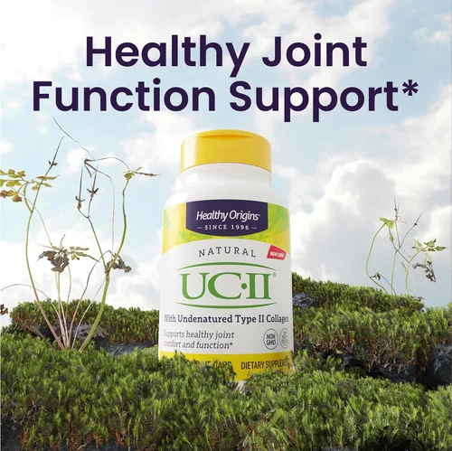 Vista 4 de Healthy Origins UC-II 40 mg (colágeno tipo II no desnaturalizado, sin OMG, sin gluten, soporte para las articulaciones), 60 cápsulas vegetales