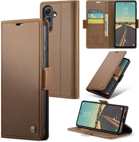 Vista 21 de Funda tipo cartera compatible con Samsung Galaxy S23, de piel sintética, con función atril y tarjetero para Galaxy S23 5G de 6.1 pulgadas (negro)
