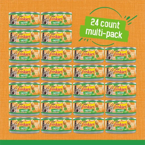Vista 4 de Alimento húmedo para interior para gatos Purina Friskies, 24 unidades de 5.5 oz