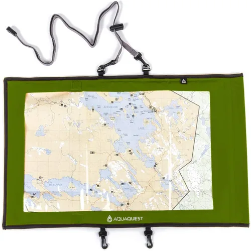 Vista 8 de AquaQuest Trail Map - Funda 100% impermeable para bolsa seca, protector de mapas, soporte para documentos al aire libre con ventana transparente