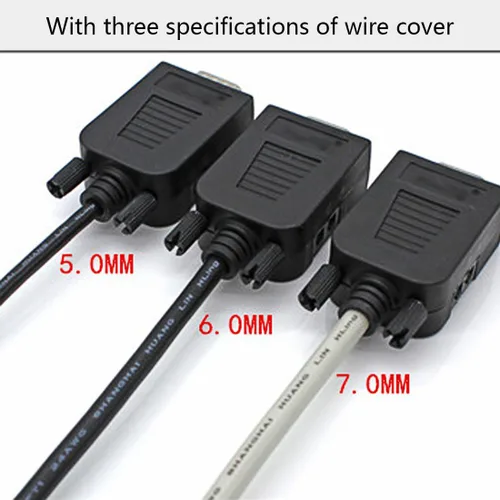 Vista 8 de DB9 Breakout Connector, macho hembra 9 pines RS232 conectores, sin soldadura D-SUB RS485 Serial Adaptador Placa del módulo con terminales