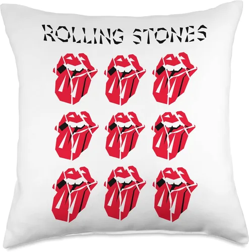 Vista 5 de The Rolling Stones - Almohada oficial HD con múltiples lenguas, 16 x 16 pulgadas, multicolor