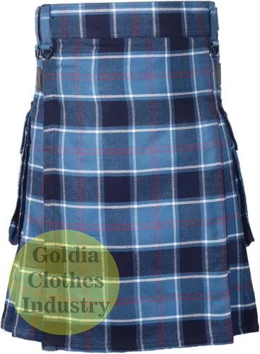 Vista 3 de Tartan Kilts l - Correas de cuero para hombre
