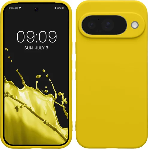 Vista 29 de kwmobile Funda compatible con Google Pixel 9 - Funda protectora delgada de TPU para teléfono - Acabado mate suave - Piedra antigua