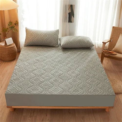 Vista 10 de Protector de colchón impermeable, transpirable, suave, para colchón de 6 a 18 pulgadas, funda de colchón lavable sin ruido para dormitorio, hotel