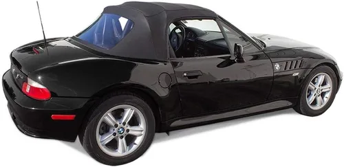Vista 3 de Compatible con Beemer Z3 1996-2002 Convertible Soft Top Reemplazo y sarga de plástico para ventana (negro)