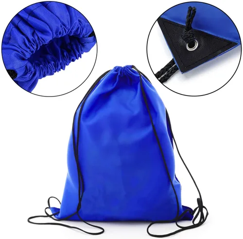 Vista 4 de PAXCOO 10 piezas de Cinch Sack Mochila con cordón Sinch Tote Bolsa de siesta para gimnasio