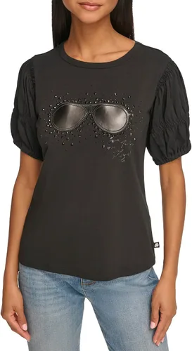 Vista 5 de Karl Lagerfeld Paris Top Logo Casual Sunglass para mujer