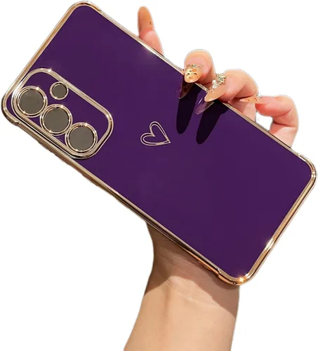 Vista 21 de ZTOFERA Funda diseñada para Google Pixel 7a, bonito diseño de corazones de amor con borde chapado y protección de lente de cámara, para Google Pixel