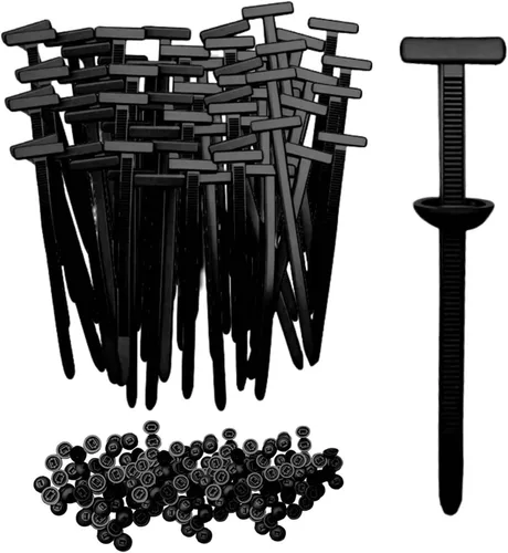 Vista 9 de Hebilla universal de nailon para ataduras de cables, hebilla de sujeción de cables, clip estilo brida, clips de bridas automotrices