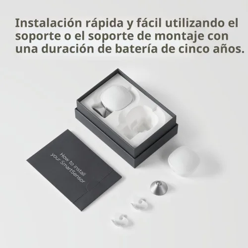 Vista 5 de ecobee Paquete de 2 sensores inteligentes, comodidad, seguridad, ahorro de energía, hogar inteligente, compatible con termostatos inteligentes