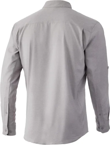 Vista 2 de HUK Camisa de pesca A1a de manga larga con botones para hombre +30 UPF