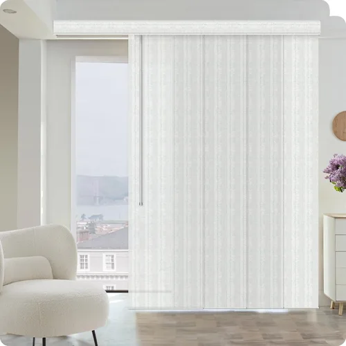Vista 20 de Graywind - Paneles deslizantes manuales 100% opacos con control de varilla, persianas de privacidad para ventanas de patio, puertas corredizas