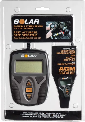 Vista 4 de Clore Automotive SOLAR Comprobador de Batería y Sistema Digital de 12V