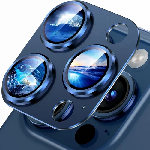 Vista 40 de Uyiton Compatible con iPhone 17 Protector de Lente de Cámara - [No es Fácil de Romper][Fuerte Adsorción][Compatible con Fundas] Protector de Cámara