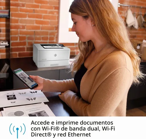 Vista 9 de HP - Laserjet Pro M404dn - Impresora láser monocromática con Ethernet integrado e impresión de doble cara, Negro talla única