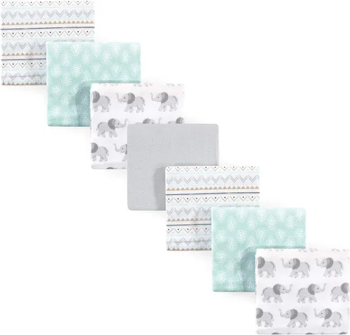 Vista 39 de Hudson Baby Unisex Baby Cotton Flannel Receiving Blankets Bundle, Neutral Woodland Pals, One Size (Pack of 2)