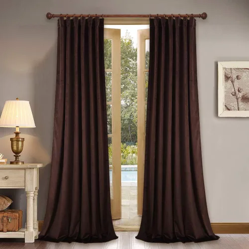 Vista 41 de StangH Cortinas 100% opacas, color beige, terciopelo suave y grueso, cortinas para ventana de dormitorio, forro blanco, cortinas con aislamiento
