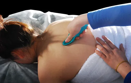Vista 2 de Master Massage Green Thumb Saver Professional Green Abs Trigger Pt. Herramienta de tejido profundo, (10010W)