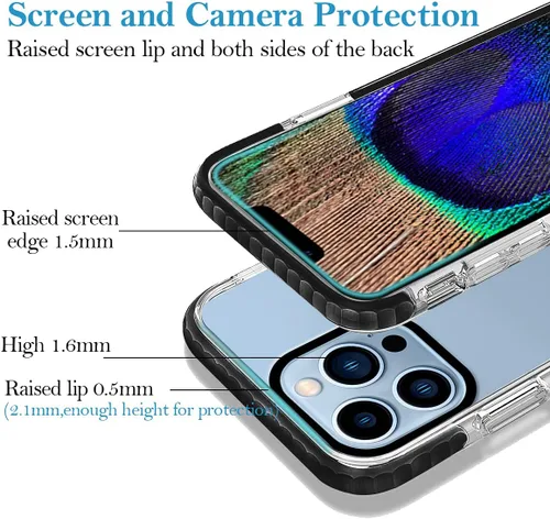 Vista 5 de Funda de teléfono personalizada para iPhone 13 Pro Max, funda protectora de TPU suave con nombre, con foto, resistente a los golpes, resistente a