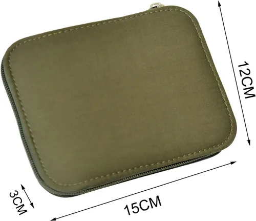 Vista 4 de Kit de costura con estuche, suministros de costura portátiles para el hogar, viajero, adultos, principiantes, emergencia, contiene 18 hilos