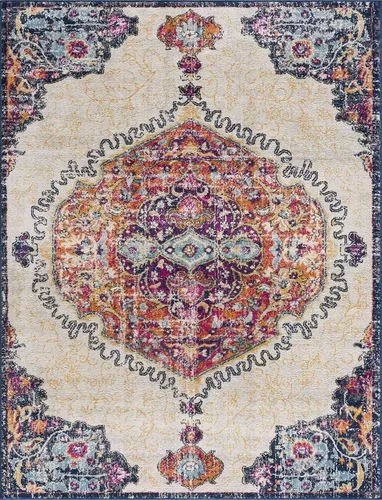 Vista 20 de Hauteloom Morriston - Alfombra tradicional para sala de estar, dormitorio, color gris, 2 x 3 pies