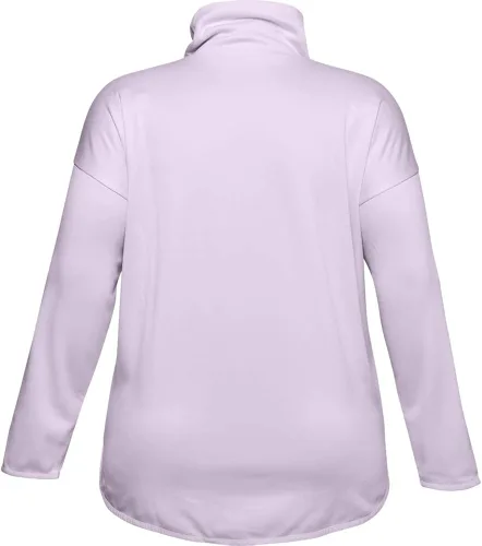 Vista 2 de Under Armour Camiseta de forro polar con cuello de embudo para mujer