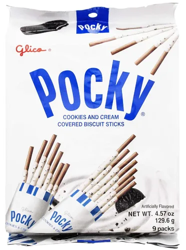 Vista 7 de Pocky Paquete variado de palitos de galletas de 5 sabores (paquete de 5) (total 7.2 onzas) - Sabores clásicos