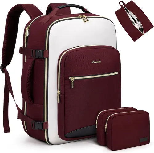 Vista 26 de LOVEVOOK Mochila de viaje para llevar a bordo, Mochilas de viaje