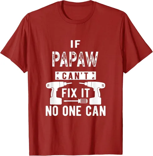 Vista 15 de If Papaw Can't Fix It No One Can Grandpa T-Shirt Asphalt Grey