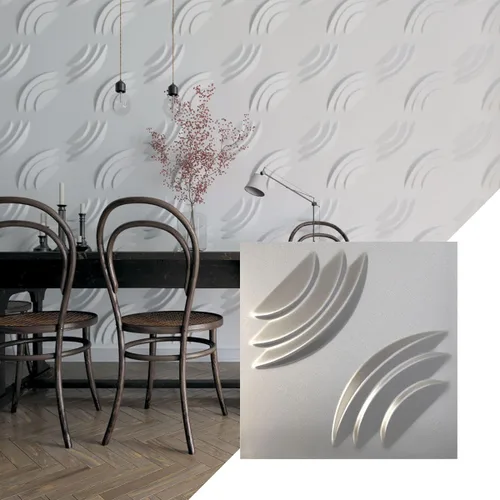 Vista 21 de Ekena Millwork WP20X20ARWH 19 5/8 pulgadas de ancho x 19 5/8 pulgadas de alto, artesano EnduraWall Decorativo 3D Panel de pared cubre 2.67 pies