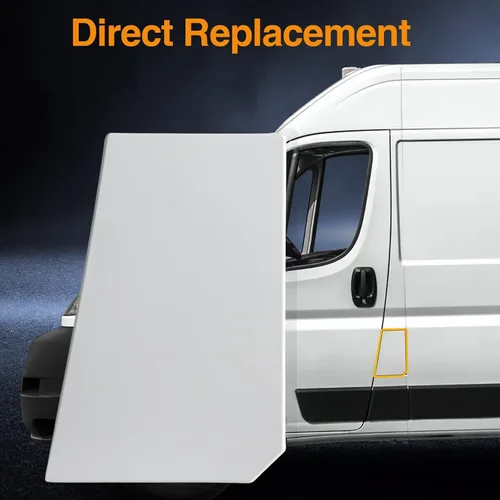 Vista 4 de Tapa blanca de llenado de combustible para puerta de llenado de combustible compatible con Ram ProMaster 1500 2500 3500 2014 2015 2016 2017 2018