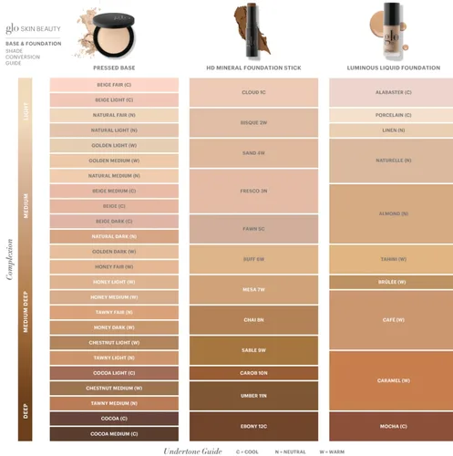 Vista 3 de Glo Skin Beauty Base líquida luminosa con SPF 18 (Alabastro) - Maquillaje mineral, mejora el tono desigual de la piel, suaviza y corrige