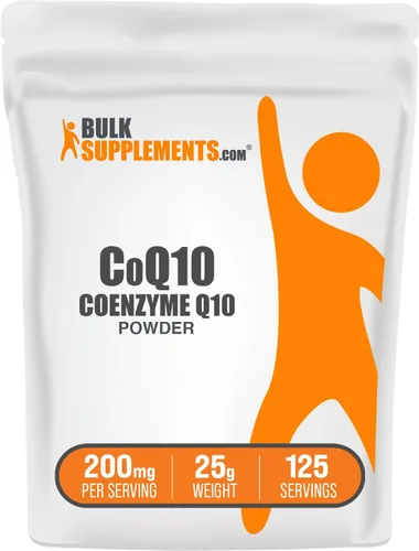 Vista 8 de BulkSupplements.com Coenzima Q10 en polvo - Suplemento de Coenzima Q10 200mg, suplemento nutricional - Sin gluten, 200mg por porción, 10g (0.35 oz)