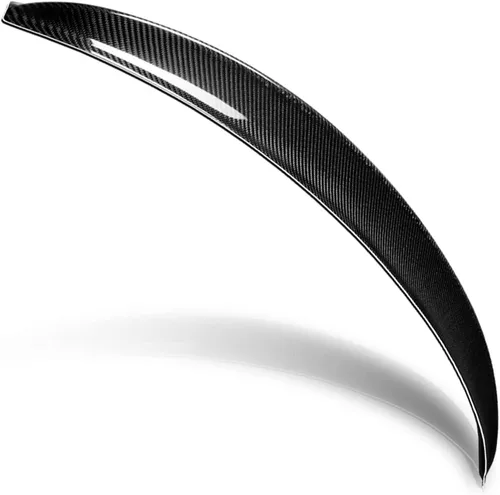 Vista 2 de Alerón trasero negro de la fábrica de la fibra de carbono compatible con 10-16 Genesis Coupe