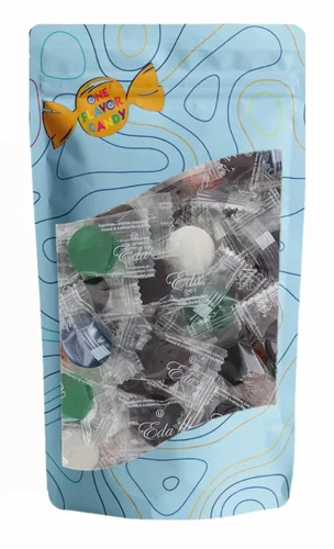 Vista 4 de One Flavor Candy Eda's Candy Clean Candies sin azúcar (sin azúcar, sin sal, sin colesterol, sin grasas trans) (mezcla de frutas surtidas) (16 onzas)