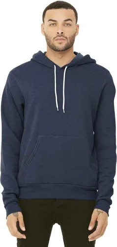 Vista 3 de Sudadera con capucha Bella + Canvas, unisex, con friza de algodón