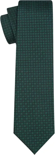 Vista 107 de KissTies Mens Checkered Tie Set Solid Color Festive Necktie + Pocket Square