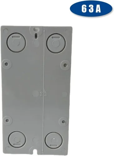Vista 5 de YMD11-63D Interruptor de aislamiento de dos posiciones de encendido y apagado 63A 3P Conversión de leva de candado con carcasa de caja impermeable