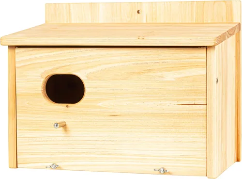 Vista 9 de Casas de madera para pájaros para pajareras exteriores, nido Bluebird House para cardenales, pinzón, Wren, golondrina, para ver el jardín, 1A #