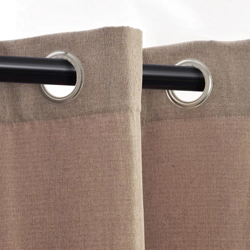 Vista 3 de Superior Linen Semi Blackout Curtains, Room Darkening, Bedroom, Drapes, Kitchen, Living Room Window Accents, Sun Blocking, Grommet Header, Classic
