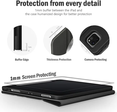 Vista 8 de Antbox Case for iPad Pro 12.9'' 6th/5th/4th/3rd Generation, Black Negro