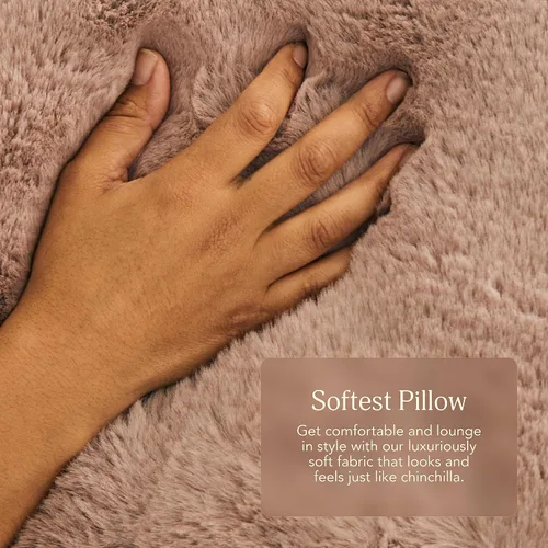 Vista 5 de UnHide Squish - Almohada lumbar, almohada rectangular de piel sintética extra suave 100% Polyester Fill, Machine Washable, Perfect for Living