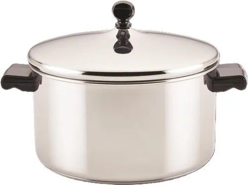Vista 24 de Farberware Cacerola clásica de acero inoxidable con tapa, 1 cuarto de galón, plateado, 50000, 11.2"P x 6.3"An x 4.4"Al