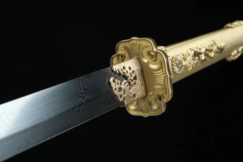 Vista 8 de 31 pulgadas Tang Dynasty Saber chino Kungfu Dao Espada Katana Mango