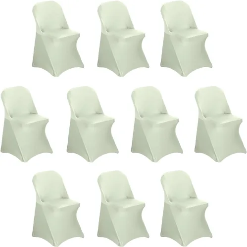 Vista 37 de Efavormart - Funda para silla plegable elástica de elastano, ajustable, para cenas, eventos, bodas, fiestas, banquetes, catering, color beige