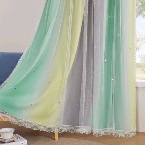 Vista 53 de XiDi - Cortinas para decoración de dormitorio Beige34/54/1