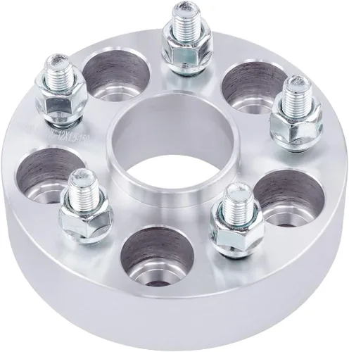Vista 7 de 4 espaciadores de rueda centrados 5x115 de 1.5 pulgadas con pernos de 0.551 x 0.059 in de orificio del cubo de 2.815 in compatibles con Dodge 5 Lug